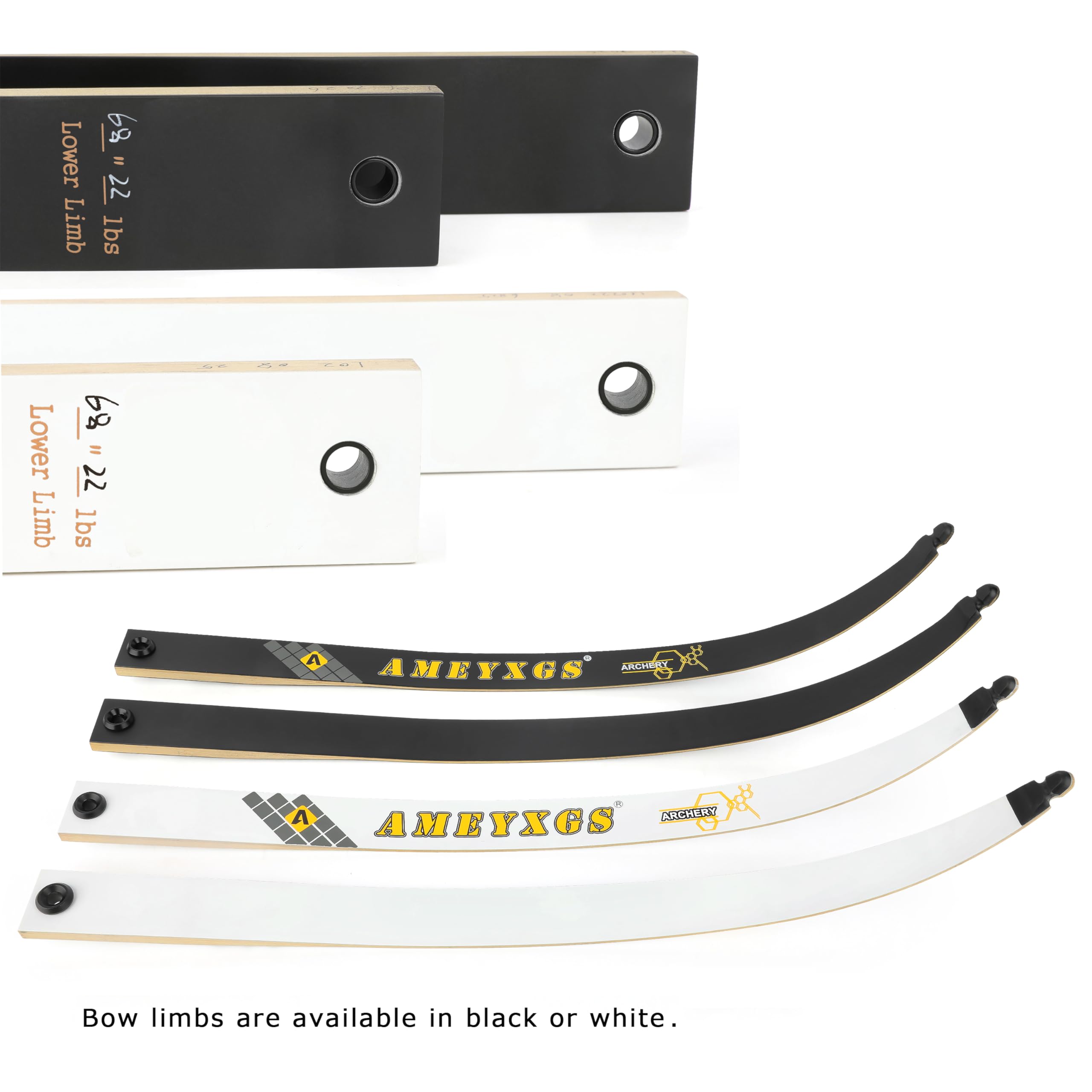 Tir à l'arc Arc Classique 66/68/70" Arc Classique de compétition pour débutants 14-40LBS Kit d'arc et de flèche de tir à l'arc Arc Long