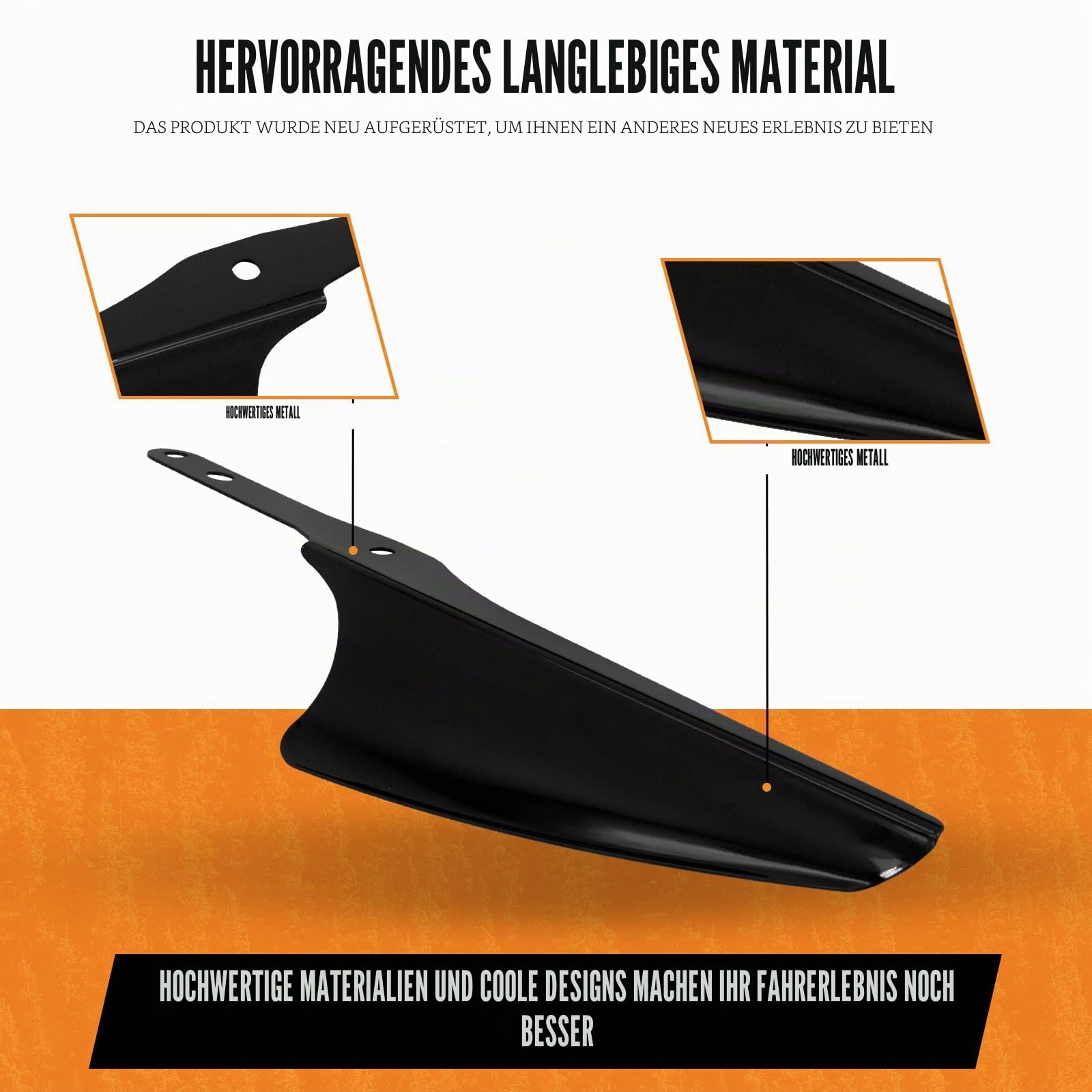 Motorrad Gabelhalterung Windabweiser passend für Harley Road King Street Glide Electra Glide FLHT FLHR FLHX 1995-2023 schwarz