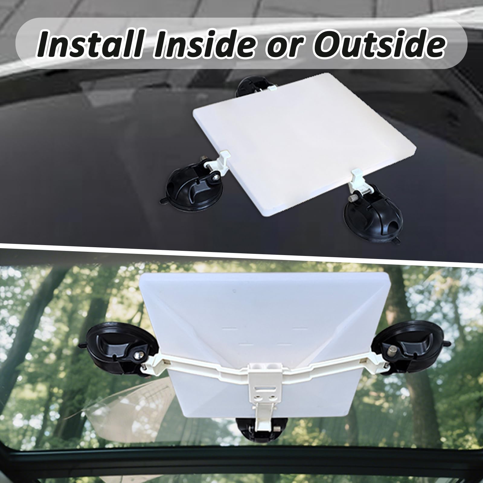 Starlink Mini support de voiture – Ventouse industrielle pour camping-cars, bateaux et voyages – Signal stable et coupe-vent de 120 km/h