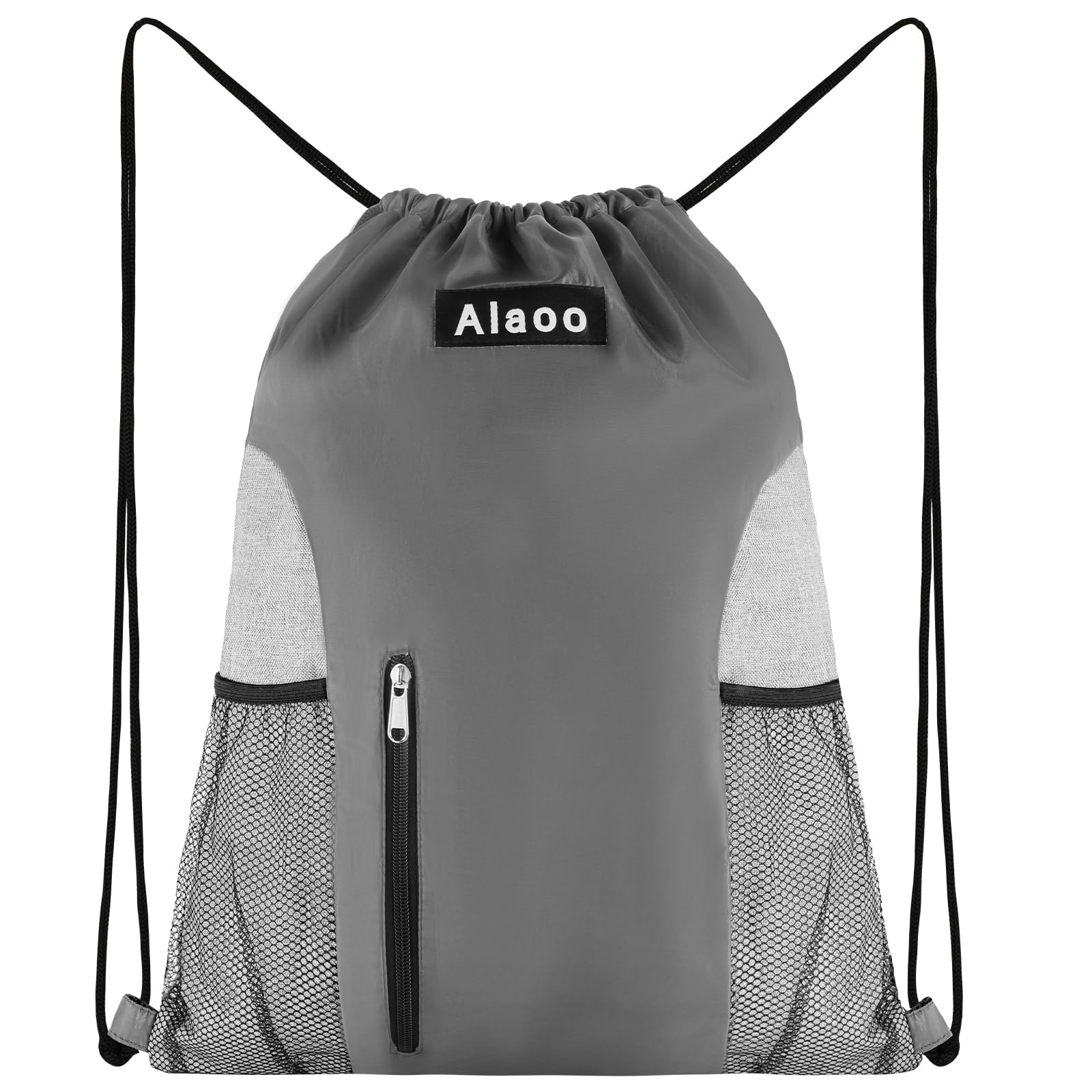 Alaoo Mochilas de Cuerdas, Mochilas de Malla para Playa,Bolsa de Natacióncon Bolsillo Impermeabl,Bolsa Deportiva Unisex Impermeable para Viajes, Playa, Natación — view 9
