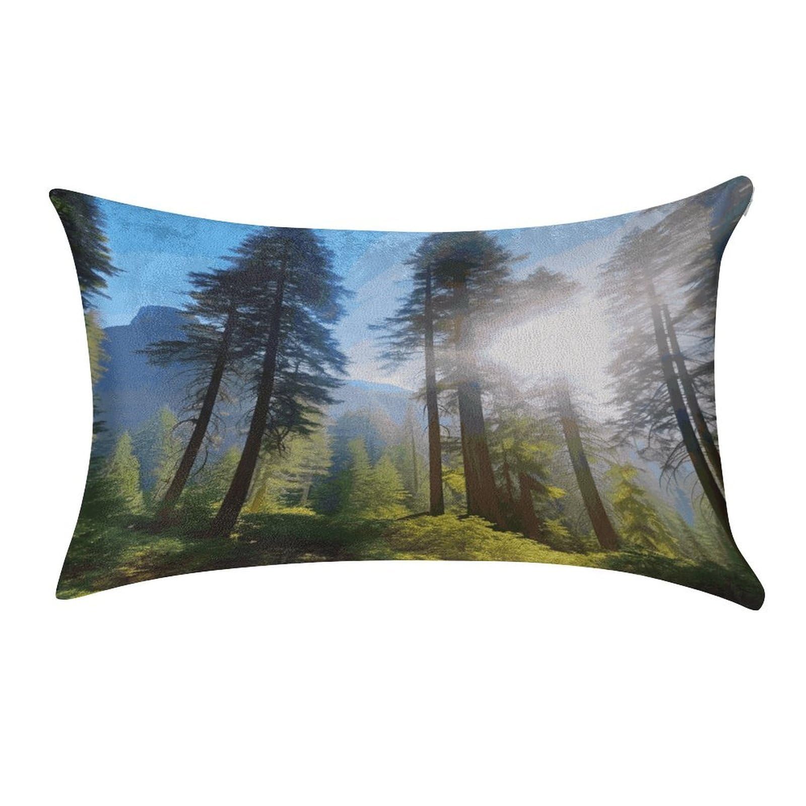 Fekiloot Style National Parks Sunshine Trees Pillow Covers Home Decor Pillow Cases