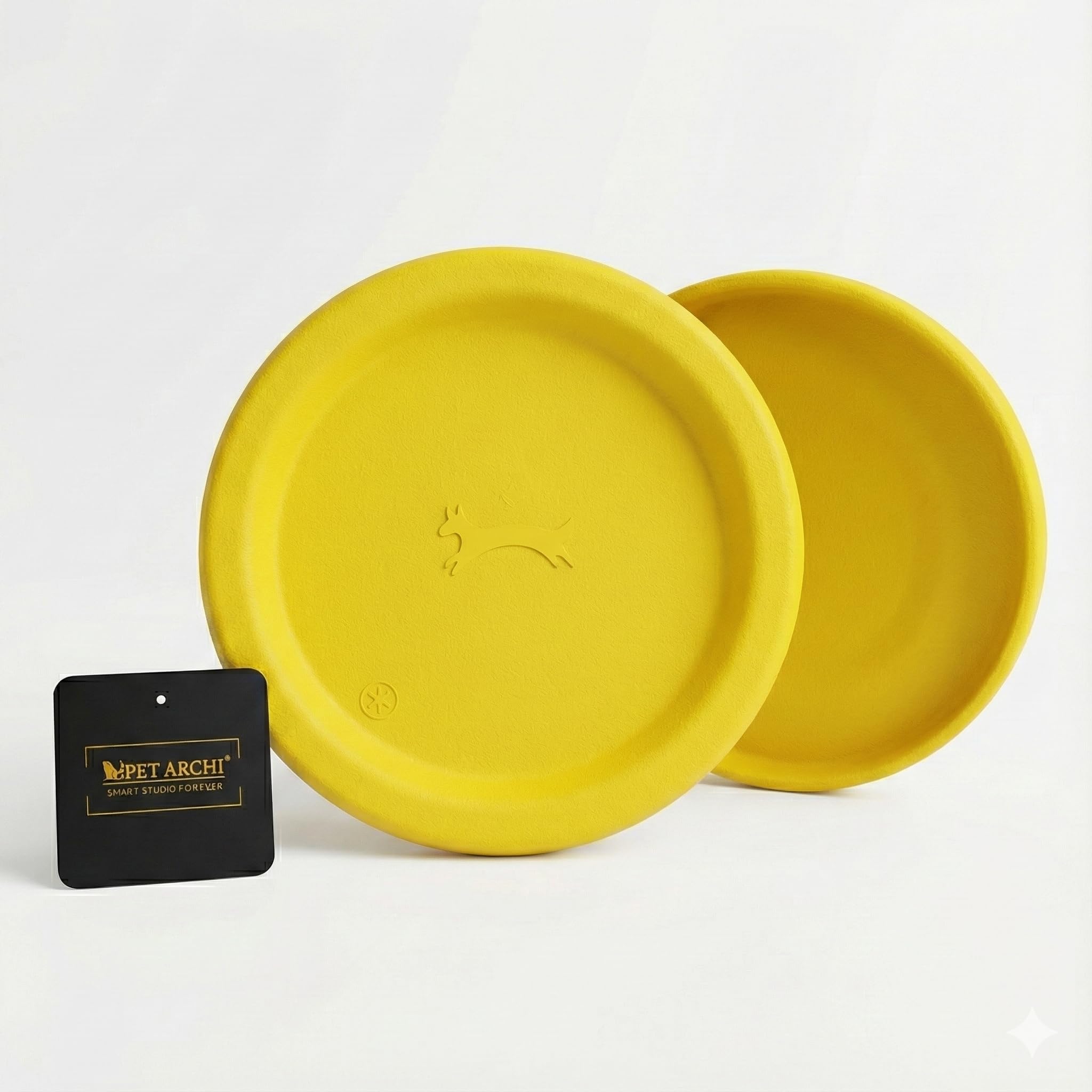 Petarchi RuffFoam Flyer Disc | Durable Soft Foam Dog Frisbee | Gentle on Teeth, Floats on Water, Long-Distance Flight, S