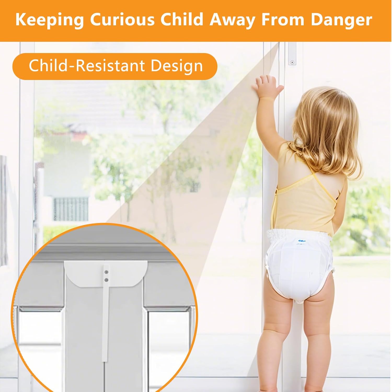 Metal Safety Bi-fold Door Lock, Adjustable Bifold Door Lock Kit for 0.6-2 Inch Thick Doors, Protection Child and Pet Proof Bi-fold Door Lock for Closet, Cabinet, Pantry, (4-Pack, White)