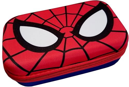 Innovative Designs Estuche rígido moldeado con cremallera/estuche de almacenamiento (Spider-Man)