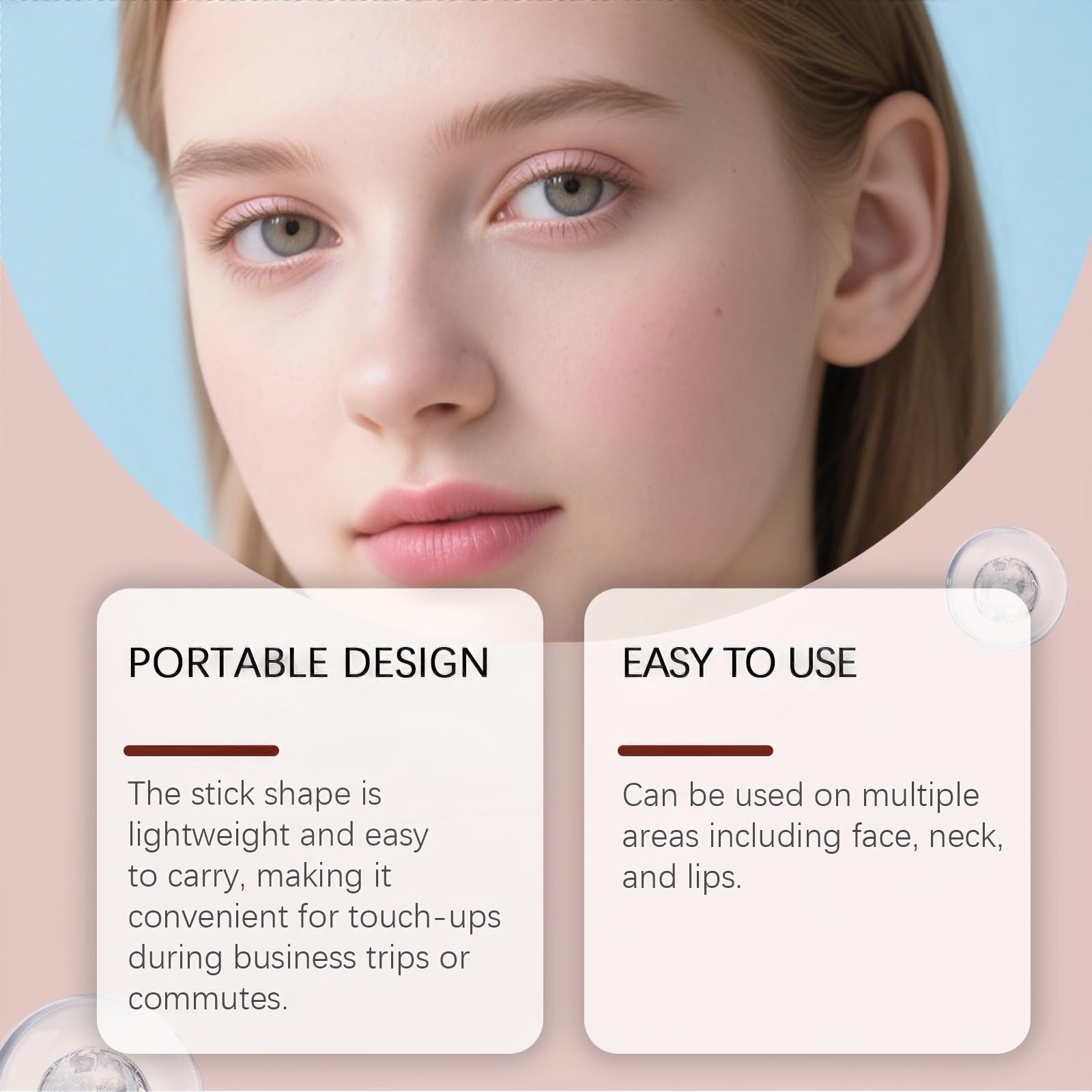 Stick contouring viso Pink Collagen Volume Multi Balm, antirughe e idratante, ammorbidisce le linee sottili, rassoda la pelle, balsamo idratante per viso e collo, base per il trucco Labbra