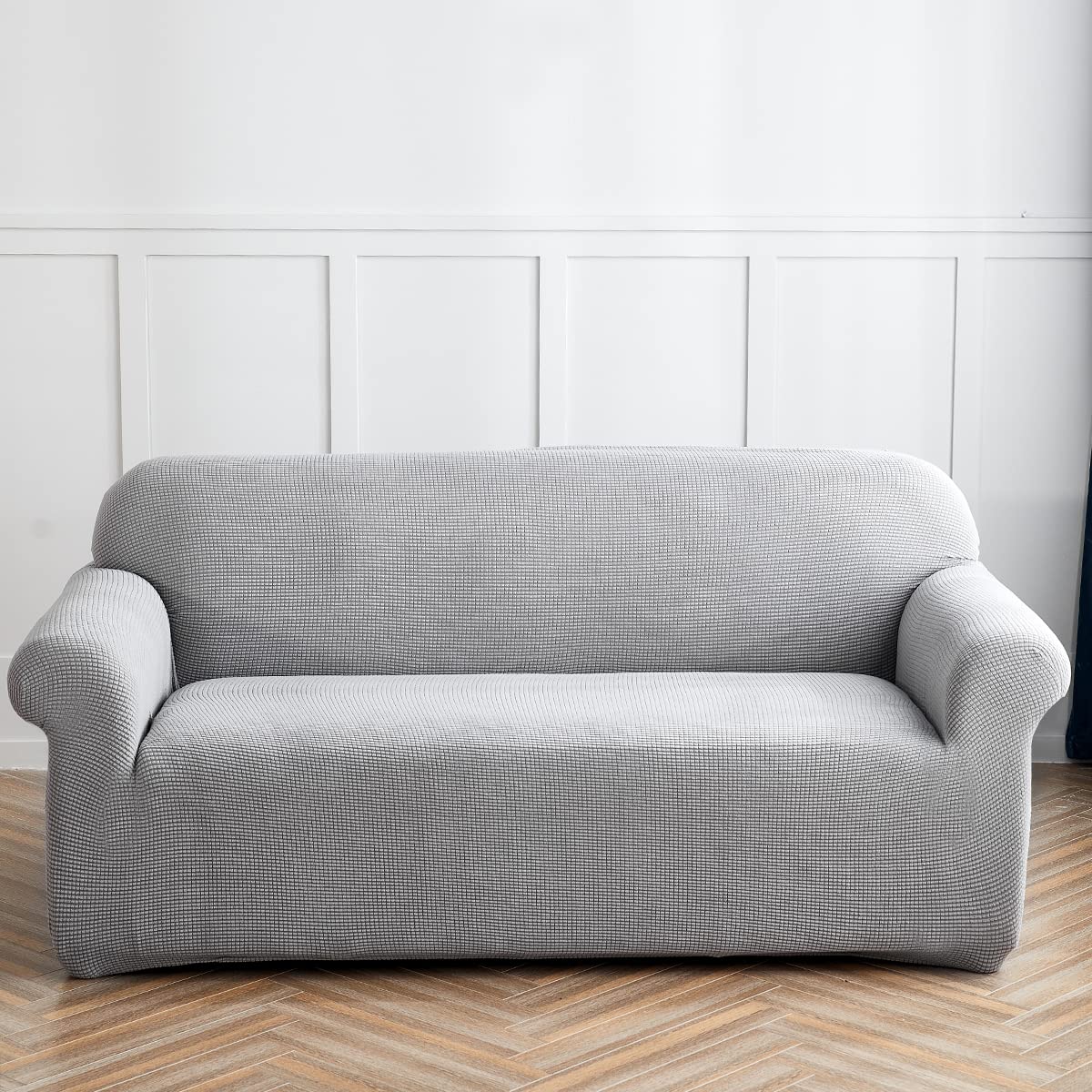 Sofabezug,Sofabezug Ecksofa-Sofabezug Stretch Sofabezug mit festem Schaumstoffstab für 1/2/3/4 Sitzer（L-förmiges Ecksofa erfordert Zwei）
