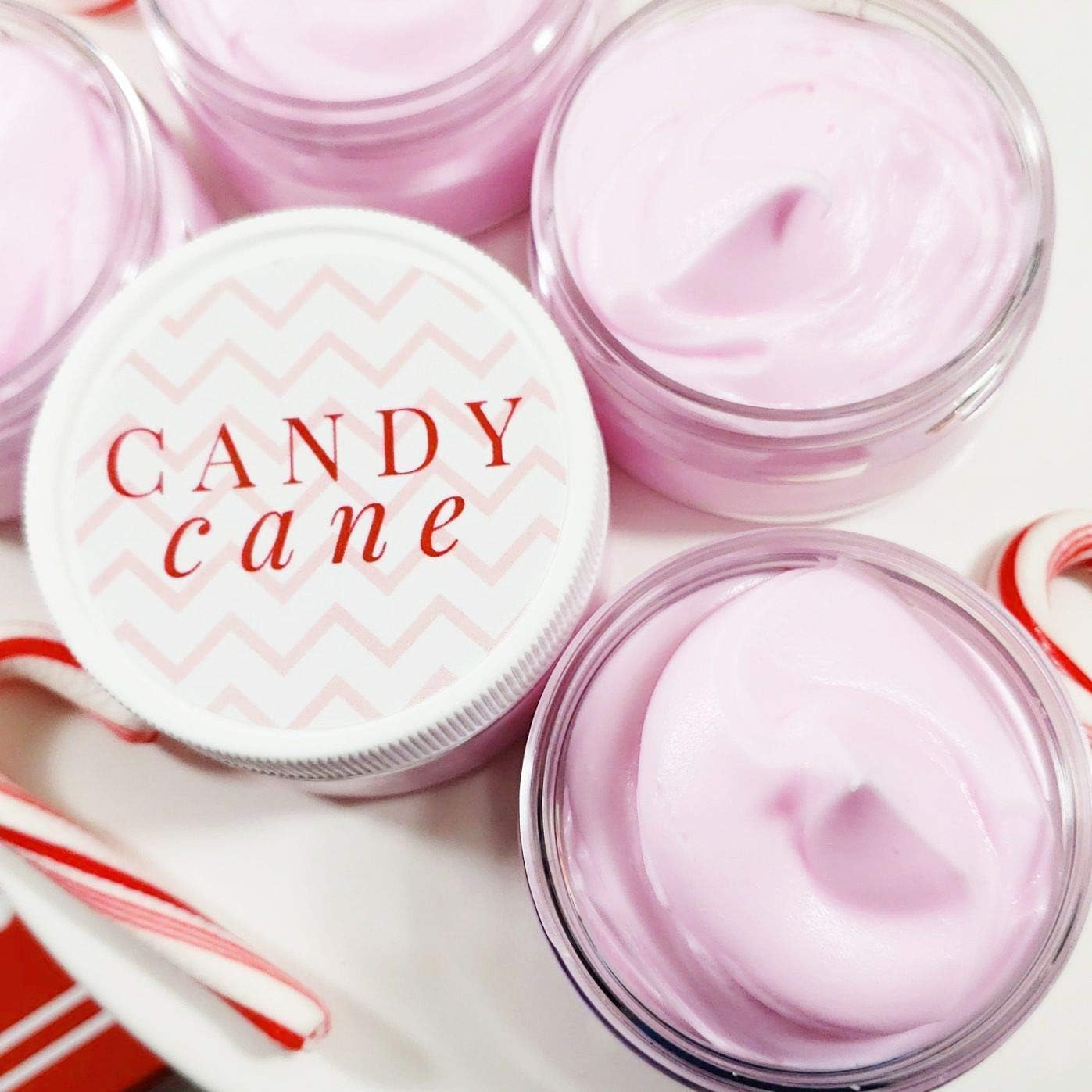 Stocking stuffers. Candy Cane Whipped Body Butter Lotion. Moisturizing Hand Cream