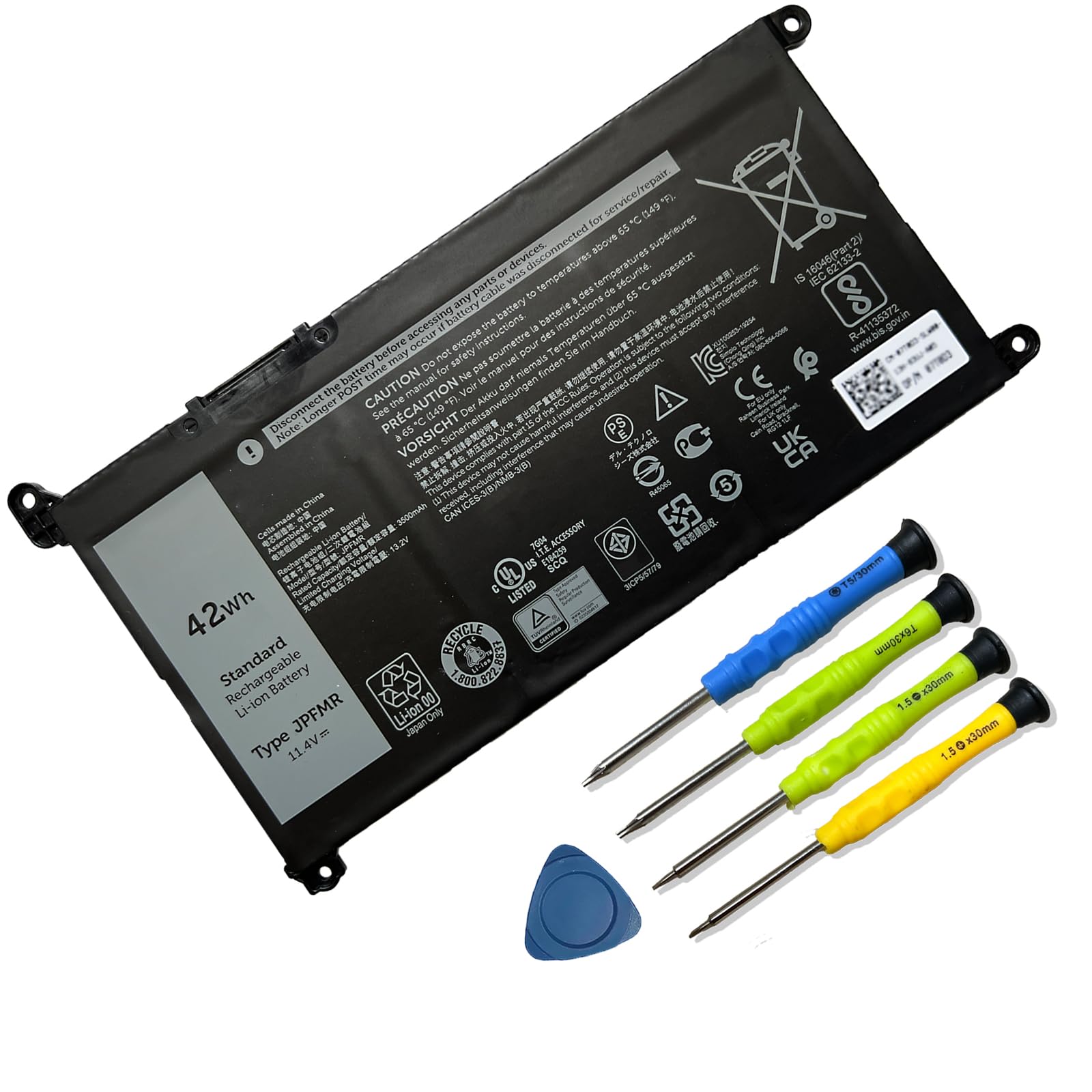 Amazon.com: Mobik 42Wh JPFMR Laptop Battery Replacement for Dell