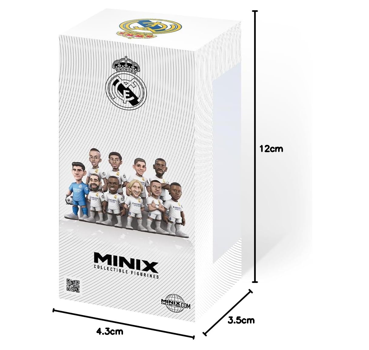 MINIX BANDAI Collectible Figurines MN18451 Figura de Mbappé, Real Madrid, Coleccionables de 12 cm para Exhibición, Idea de Regalo para Niños y Adultos, Fans de fútbol — view 6