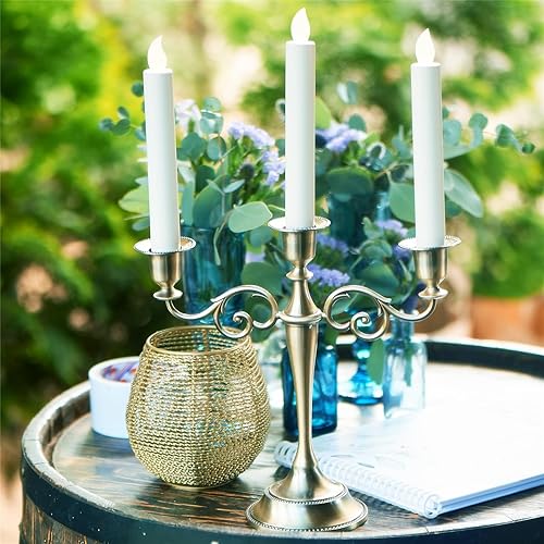 Miniatura 11 de Candelabro de metal de 5 brazos Negro,Bronce,Cobre,Peltre,Latón,Dorado,Plata,Negro puro,https:/ www.Yaxa/dp/undefined