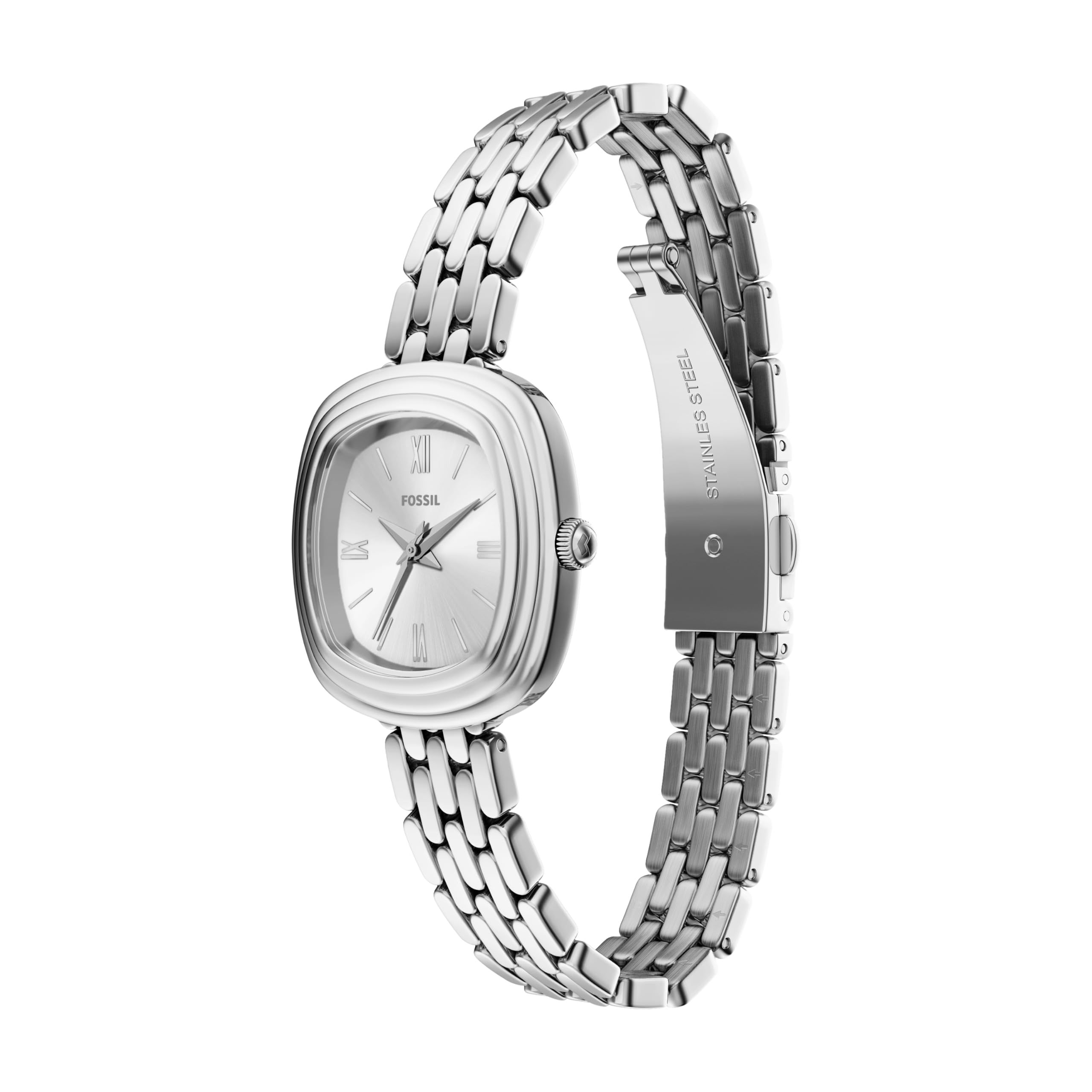 Fossil Emerson Donna Orologio in acciaio inossidabile color argento 30MM, ES5508