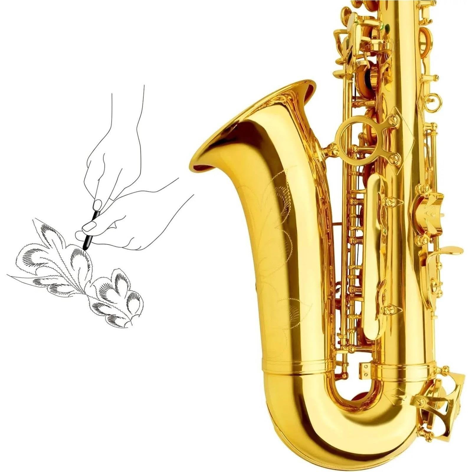 Saxofón Saxofón Alto Latón Mi Bemol Con Piezas