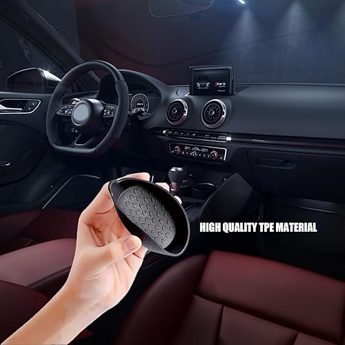 Miniatura 5 de Yowjun 4 portavasos para automóvil, 2.5 pulgadas de diámetro interior x 2.9 pulgadas de diámetro exterior x 0.98 pulgadas de alto, patrón 3D