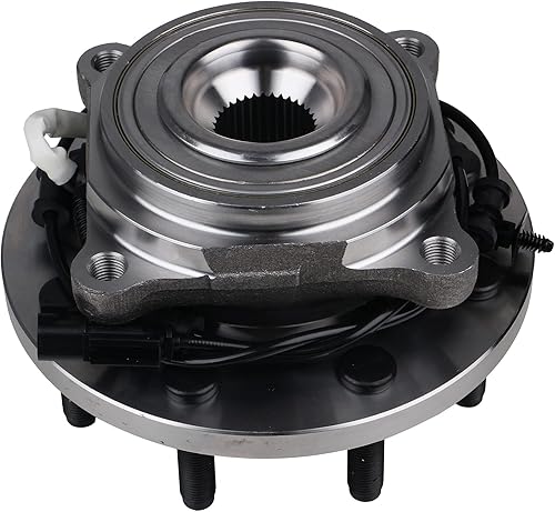 KUSATEC 515162 Buje de rueda delantera y conjunto de cojinetes compatible con Ram 2500 3500 Pickup 2013 2014 2015 2016 2017 2018, 8 pernos con ABS