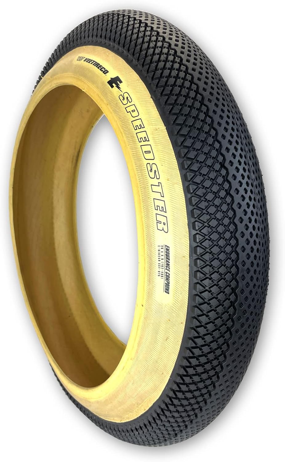Vee Tire 20x4.0 SkinWall Bike Tire Speedster E-Bike 50 with Endurance Compound and Override Puncture Protection, 20 x 4.0
