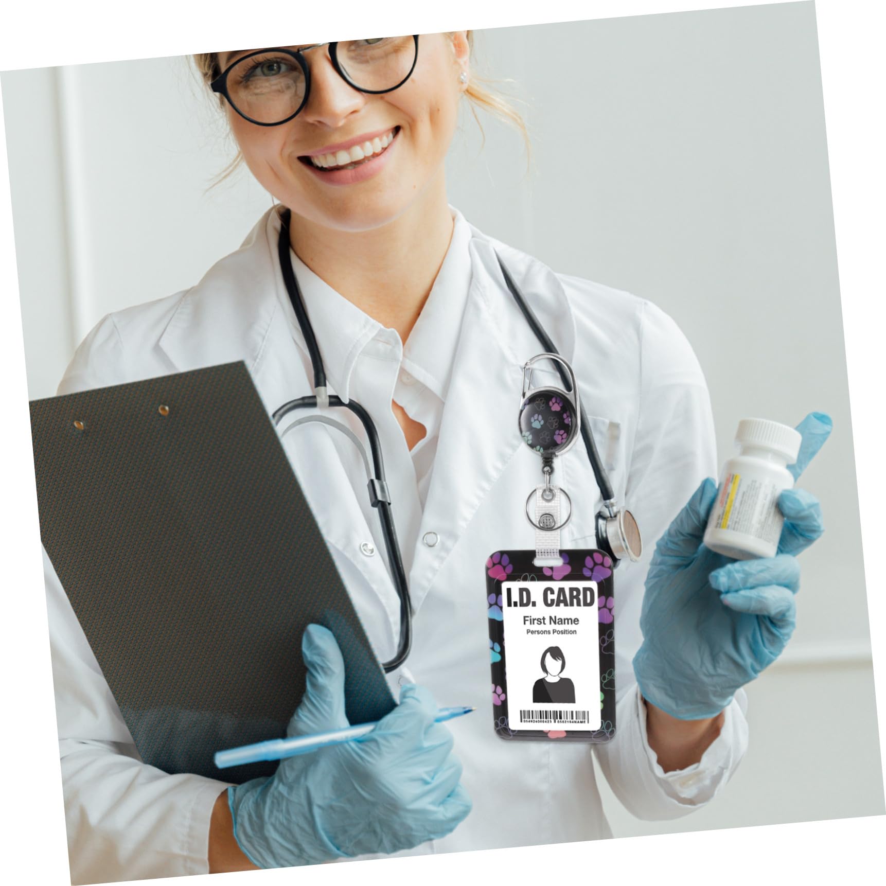 SHINEOFI 3pezzi Portatessere Con Laccetto Portadocumenti Multifunzionale Per Id Badge Scuola e Protezione e Facile