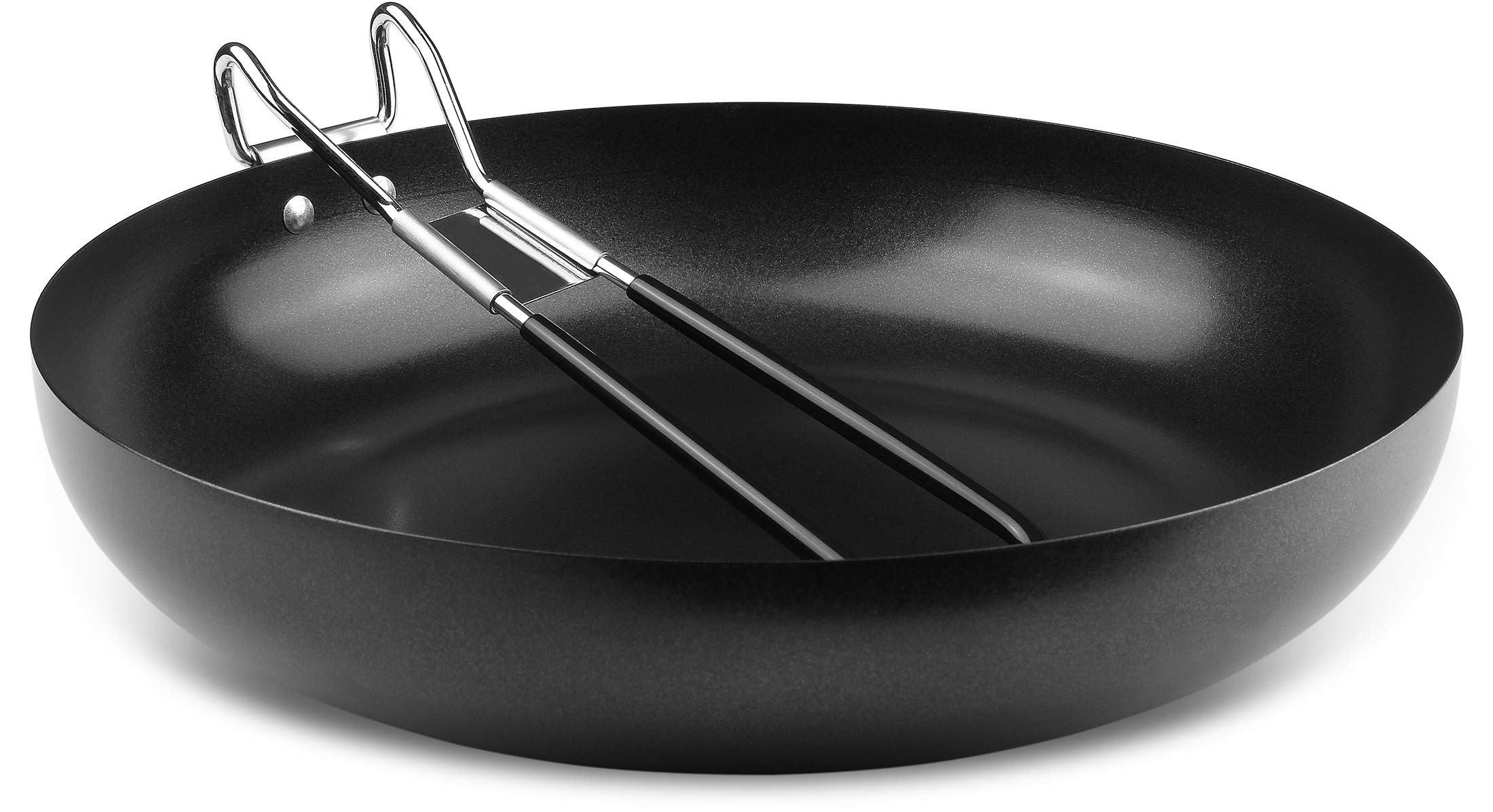 Storfisk fishing & more Campingpfanne mit klappbarem Griff, Durchmesser: 24 cm, antihaftbeschichtet