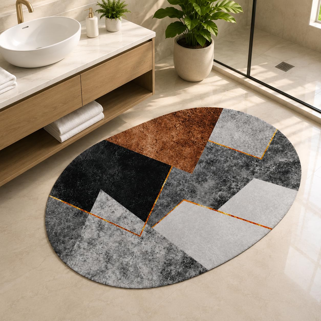 Dark Grey Yellow Kitchen Runner Rug Set - IXILUXE HOMES -14