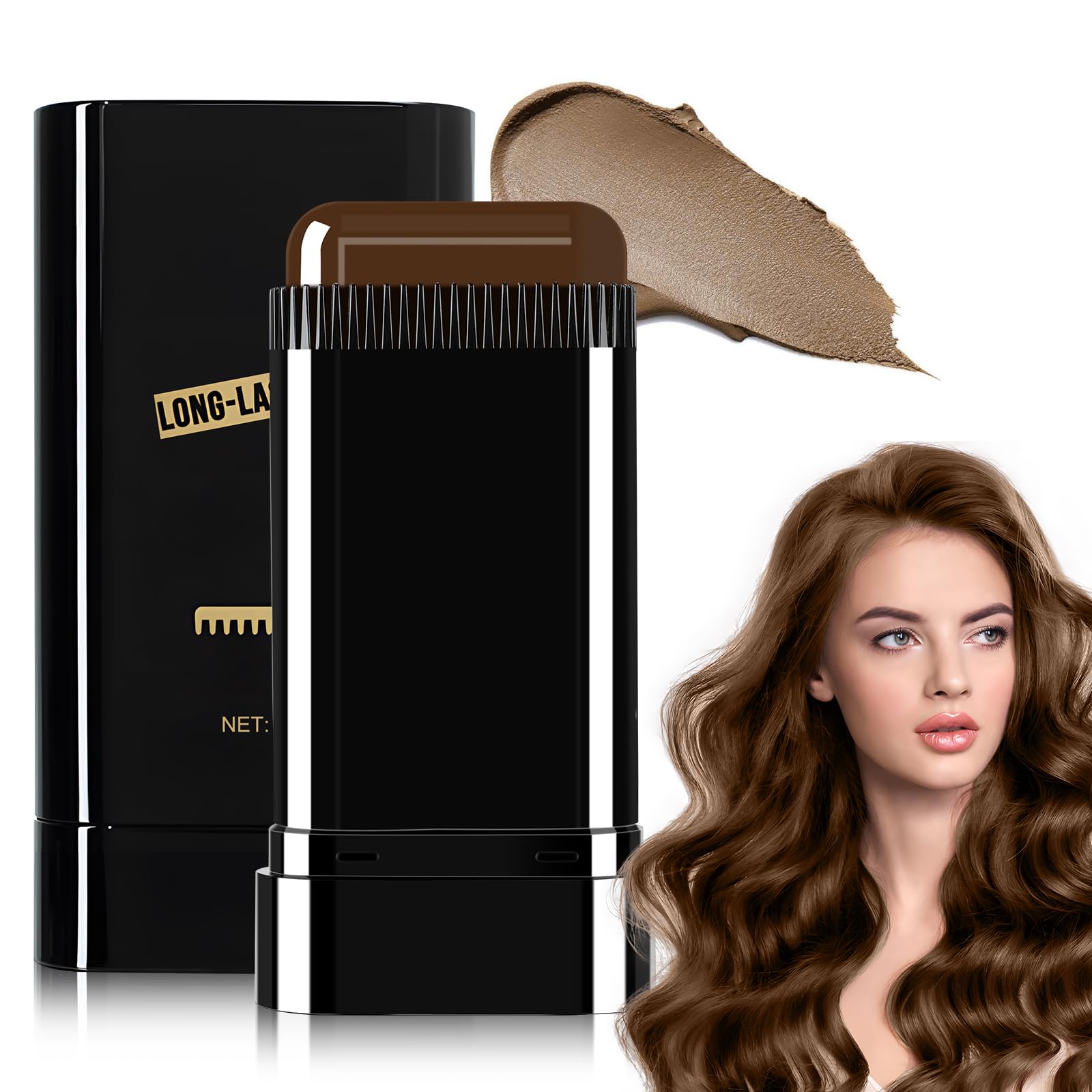 Safe and Convenient Comb Hair Dye, Waterproof and Sweat-Proof, Portable Hair Colouring Comb, 3-Color Hair Dye Cream, 2 in 1 Instant Dye for Women & Men (Dark-Brown)-picture-46