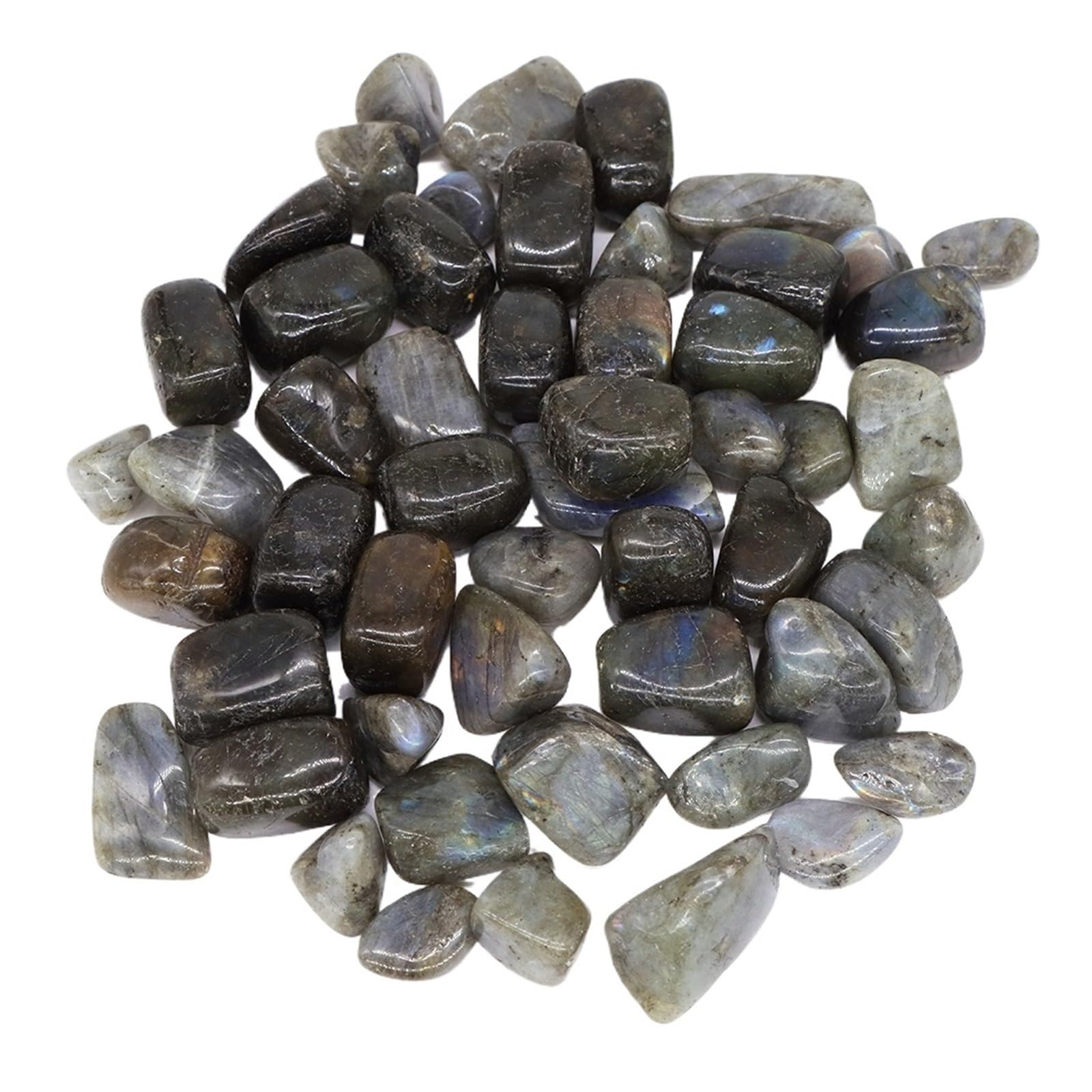 Ghiaia per Acquari Sabbia di Labradorite Flash, Pietre levigate alla rinfusa, Ghiaia, Cristalli, minerali, Gemme, Acquario, Decorazione for la casa, Regalo(1000g)