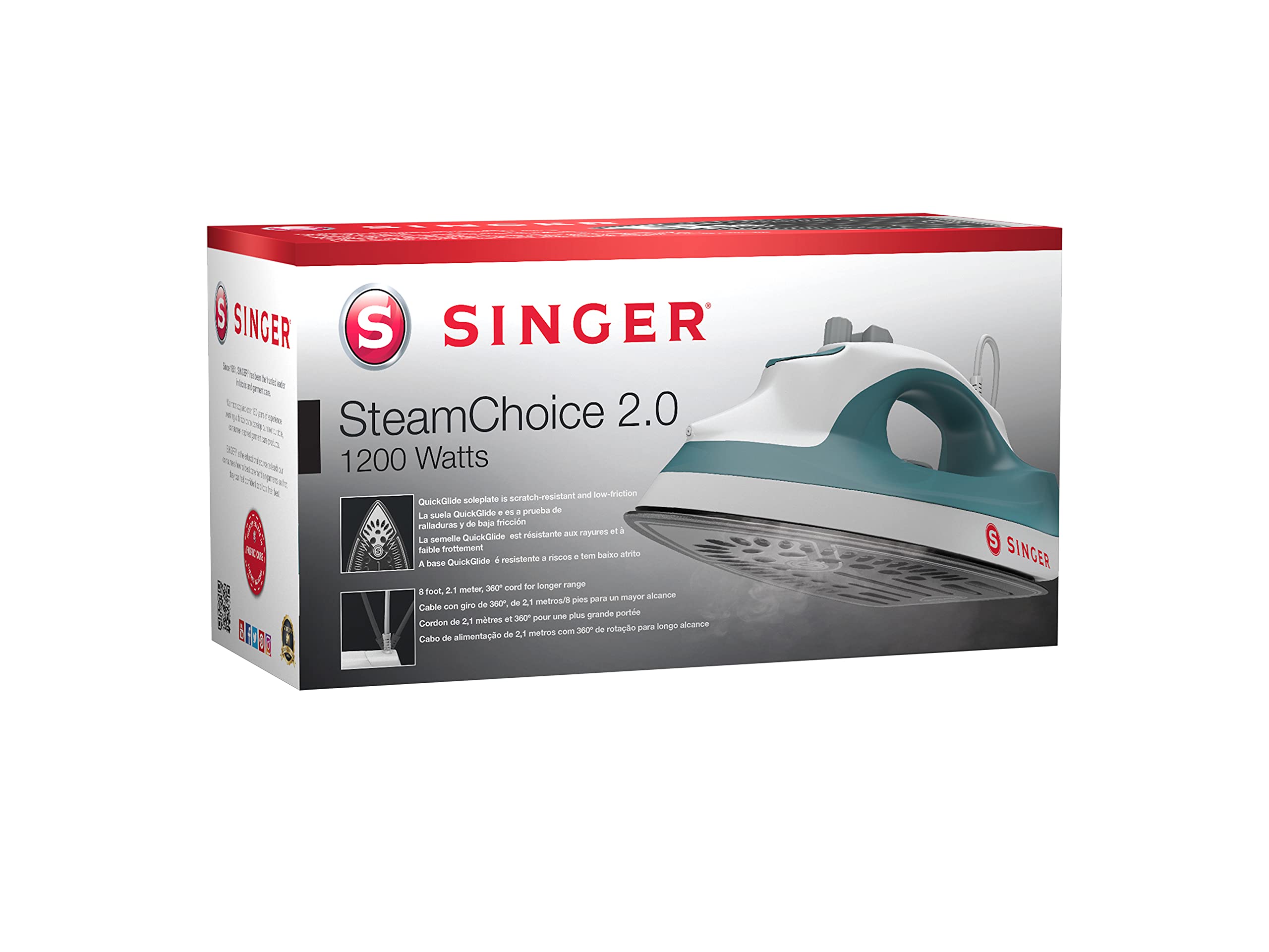 Singer SteamChoise 2.0 Mint/WH Dampfbügeleisen Mint, Bianco 2600W