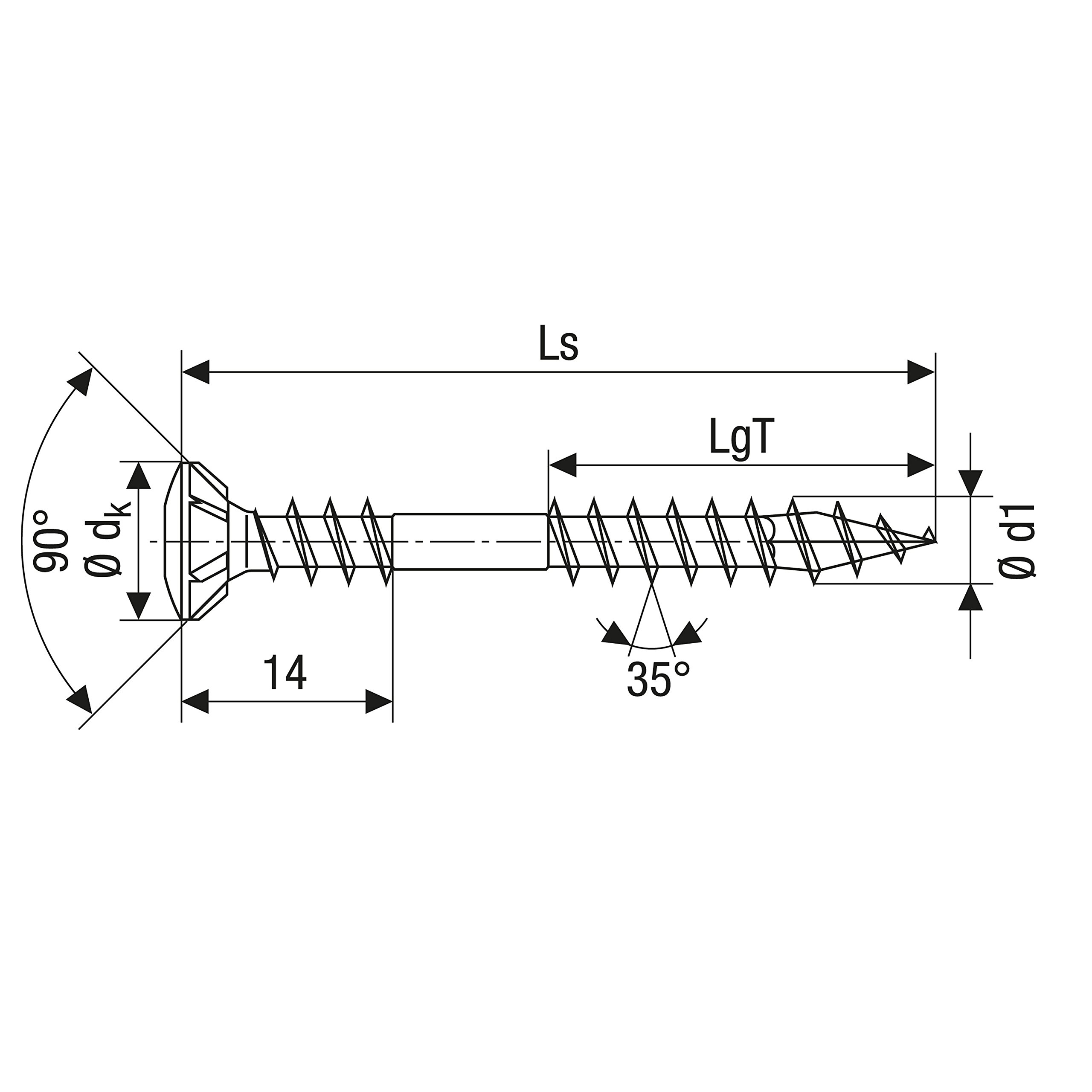 SPAX Śruba fasadowa ze stali nierdzewnej A2, 4,5 x 50 mm, 200 sztuk, T-STAR plus, zredukowana łeb soczewki, gwint mocujący, 4CUT, 25470004505022