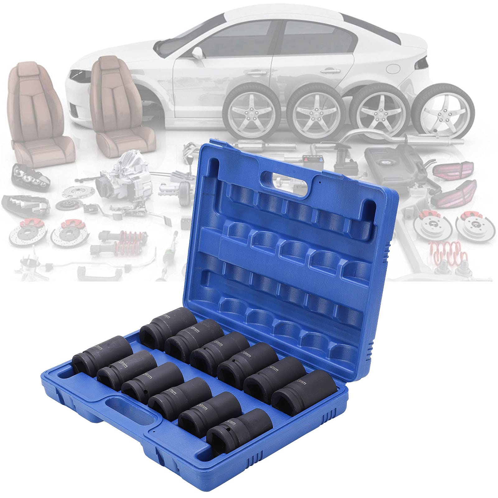 SET DI CHIAVI A BUSSOLA LUNGHE MULTIGRIP KIT DA 1/2" PER DADI BULLONI ROVINATI - Foto 12