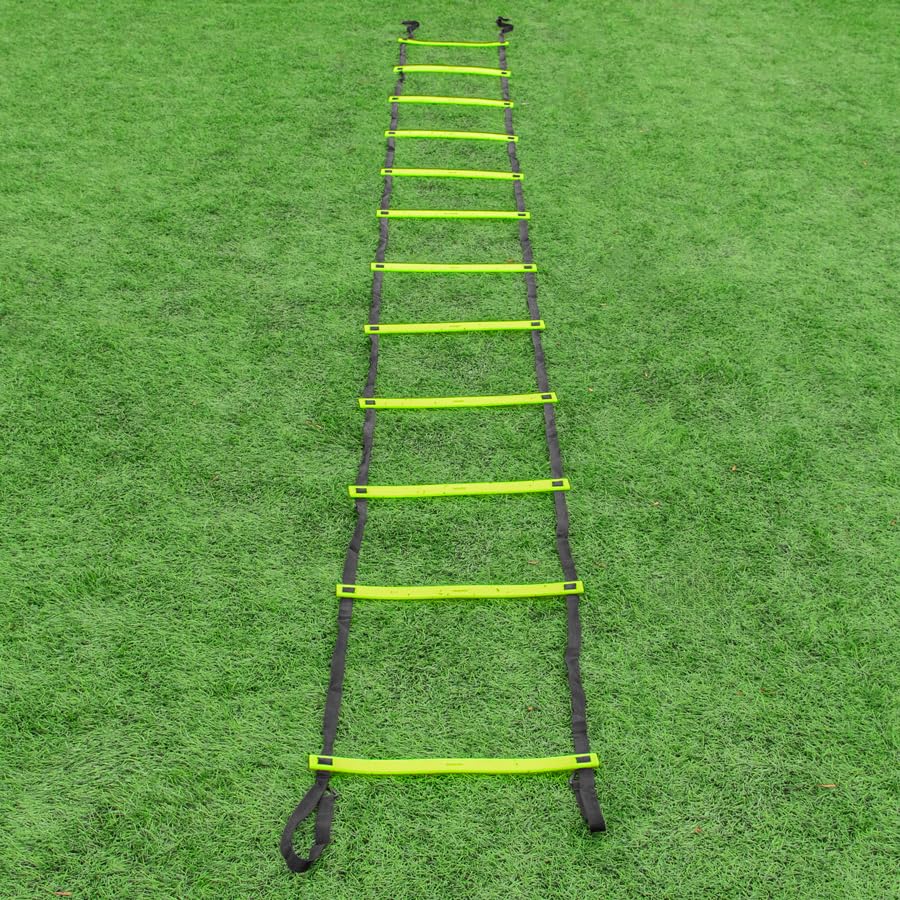 FORZA Speed & Agility Training Ladder – Adjustable Plastic Rungs with Durable Nylon Edges – Available in 3m & 6m Lengths – Ideal for Football, Rugby & Fitness Training