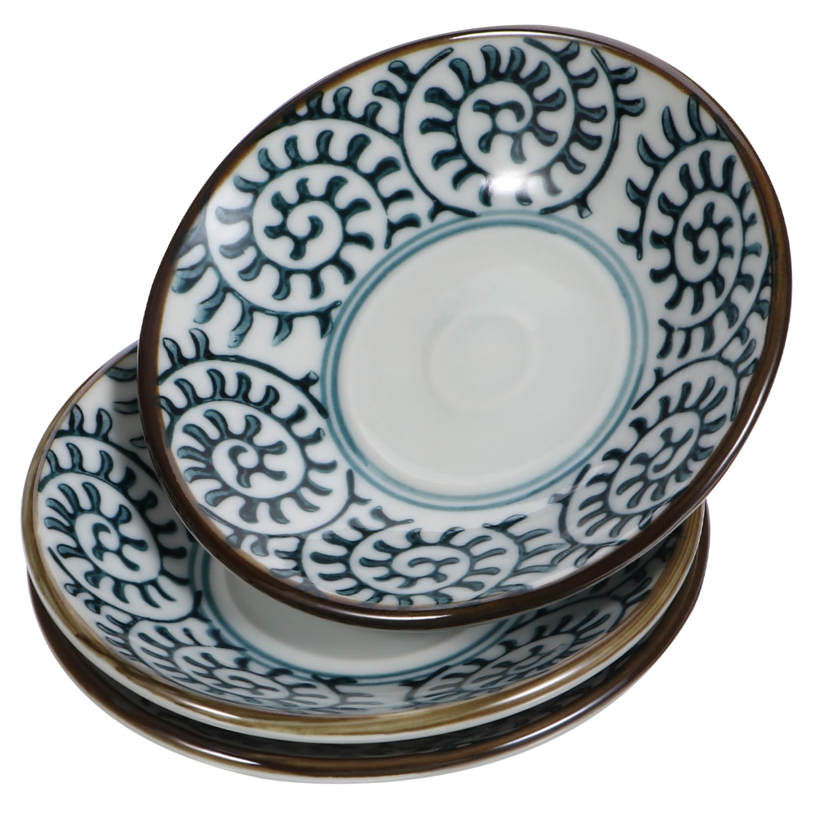 Wakauto 3pcs Mini Ceramic Sauce Dishes Plates Miniature Seasoning Dish Vibrant Colors Stylish