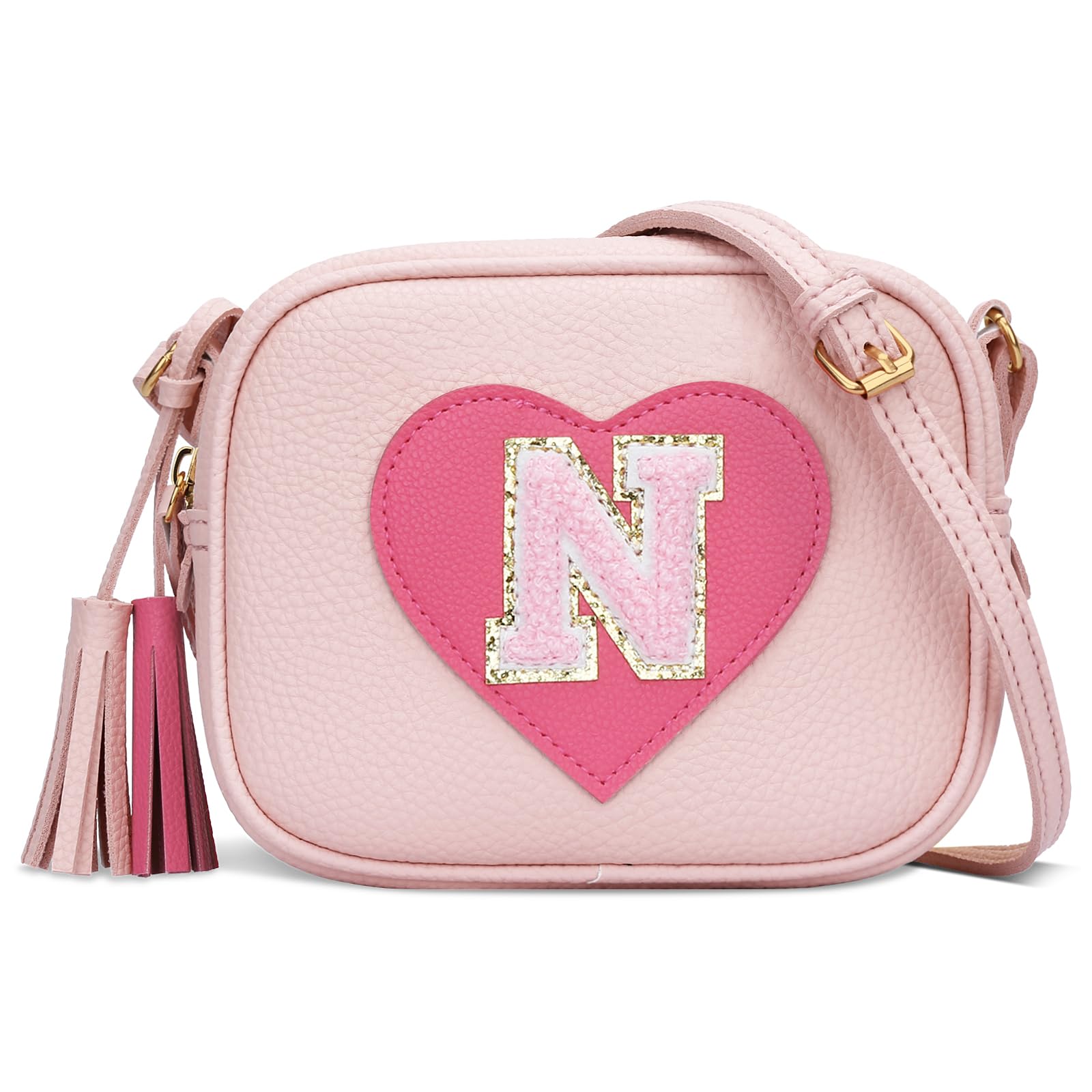 KKXIU Gifts for 3 4 5 6 7 8 Year Old Girls Initial Toddler Purse