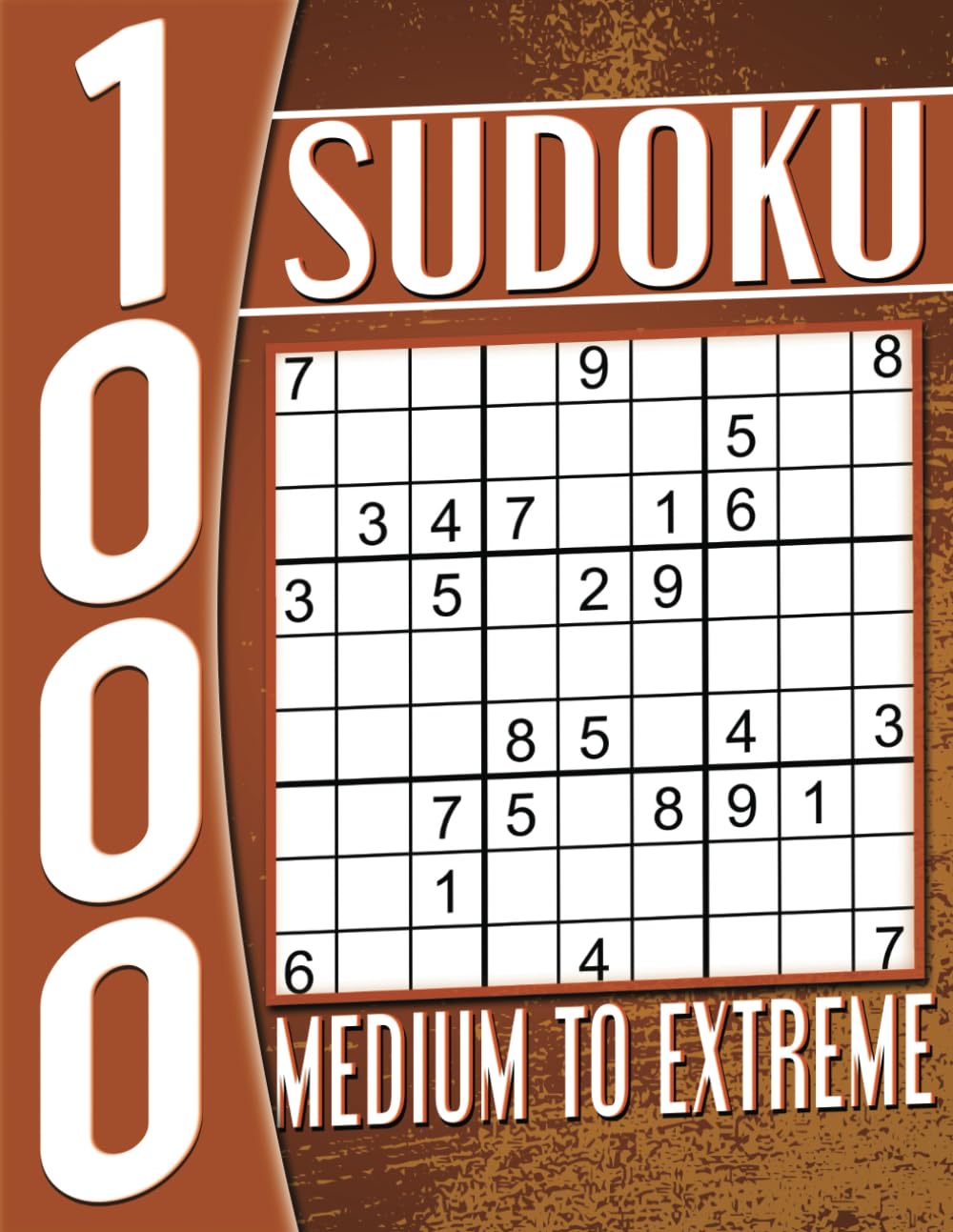 1000 Sudoku Books for Adults Medium to Extreme: Puzzles with Solutions, Activity Book for Adults and Seniors.