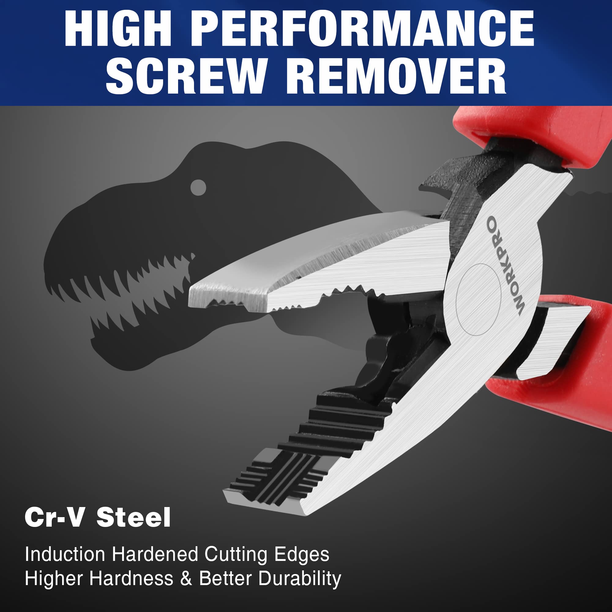 Image secondaire de Pince Universelle WORKPRO 165 mm - Confort et Précision pour Bricolage