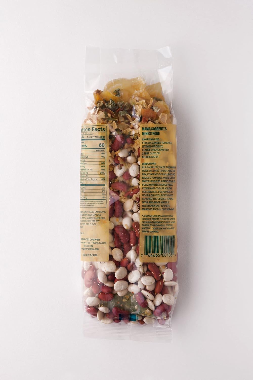 Sierra Soups Mama Sorrenti's Minestrone, 12-Ounce Bags (Pack of 6)