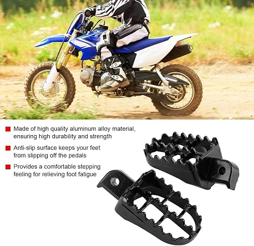 Miniatura 2 de ARAMOX Estriberas, 2pcs motocicleta pie clavijas pedales resto reposapiés para PW50 PW80 TW200