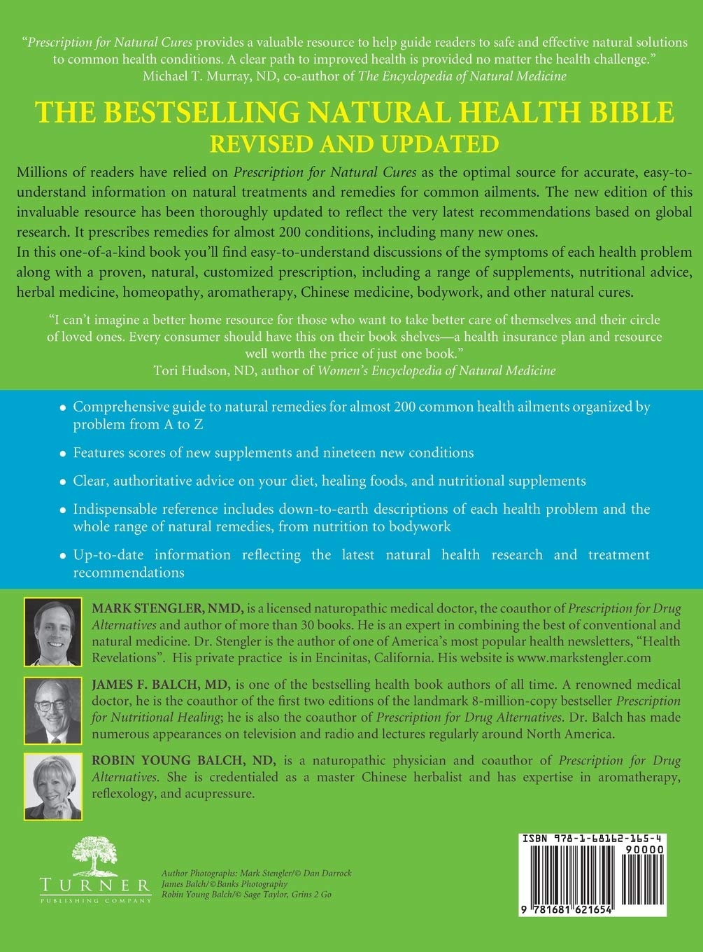 Prescription for Natural Cures: A Self-Care Guide for Treating Health Problems with Natural Remedies Including Diet, Nutrition, Supplements, and Other Holistic Methods