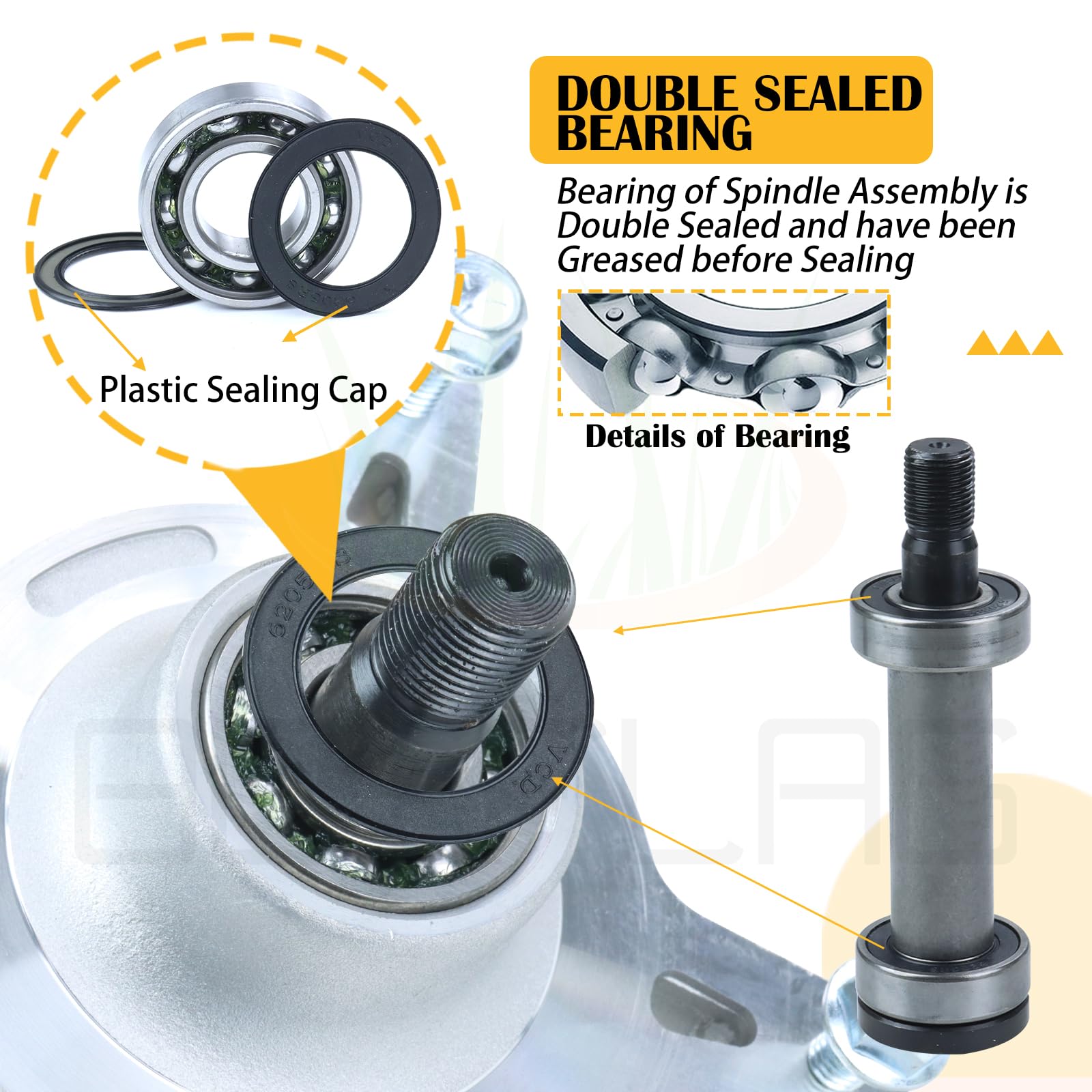 Amazon.com: BOSFLAG 3 Pack 139-3214 Spindle Replace Toro 121