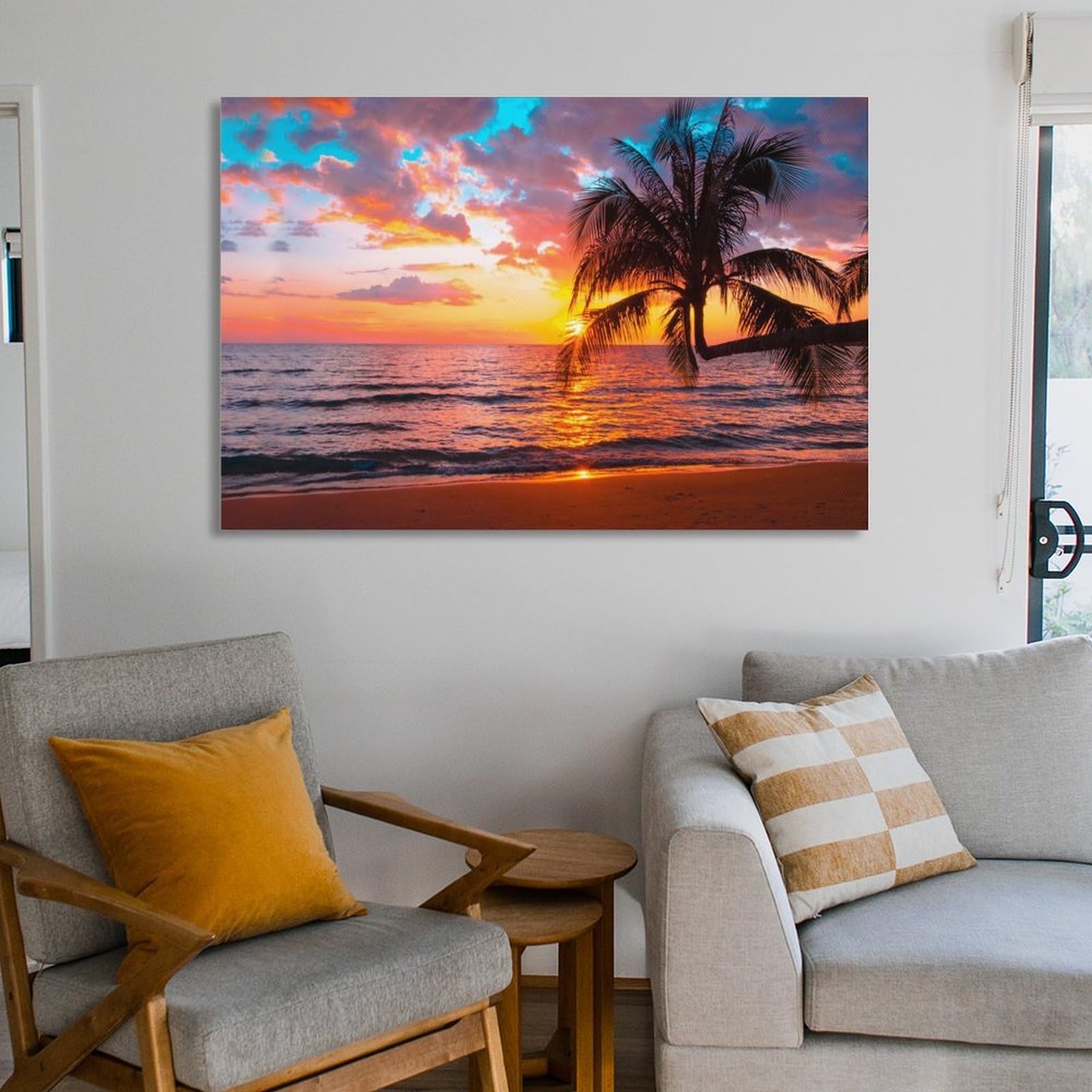 海の絵 ビーチ ハワイ 絵 油絵キャンパス 絵の具 アート インテリア