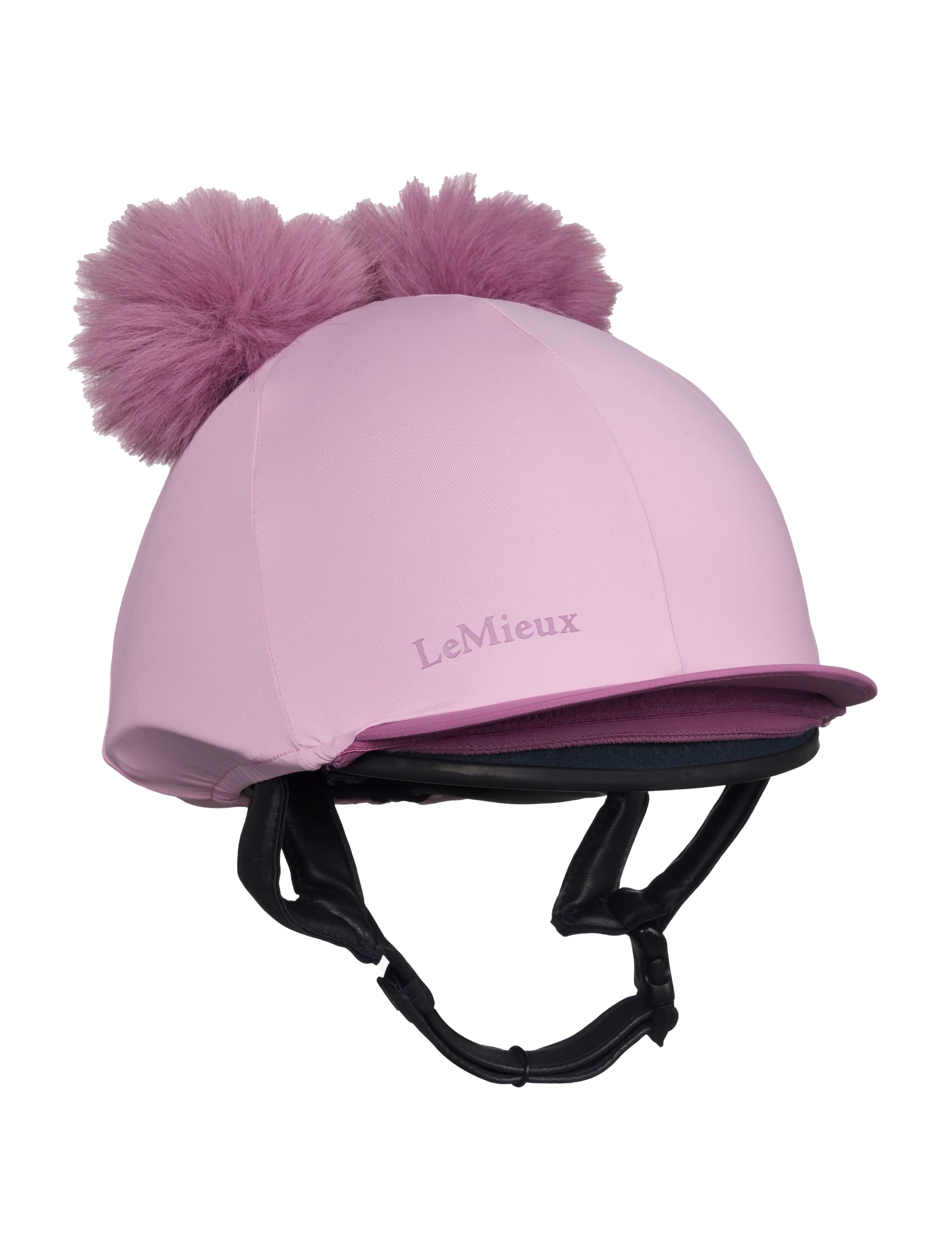 LeMieux Mini Double Pom Hat Silk - Detachable Pom Poms - Fondant