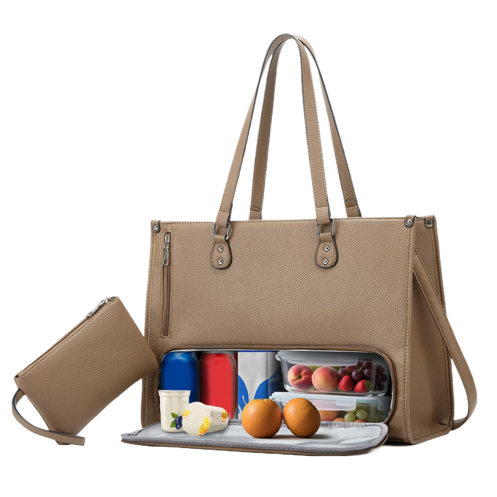 Lunchtasche Damen Isoliert mit Lunchfach