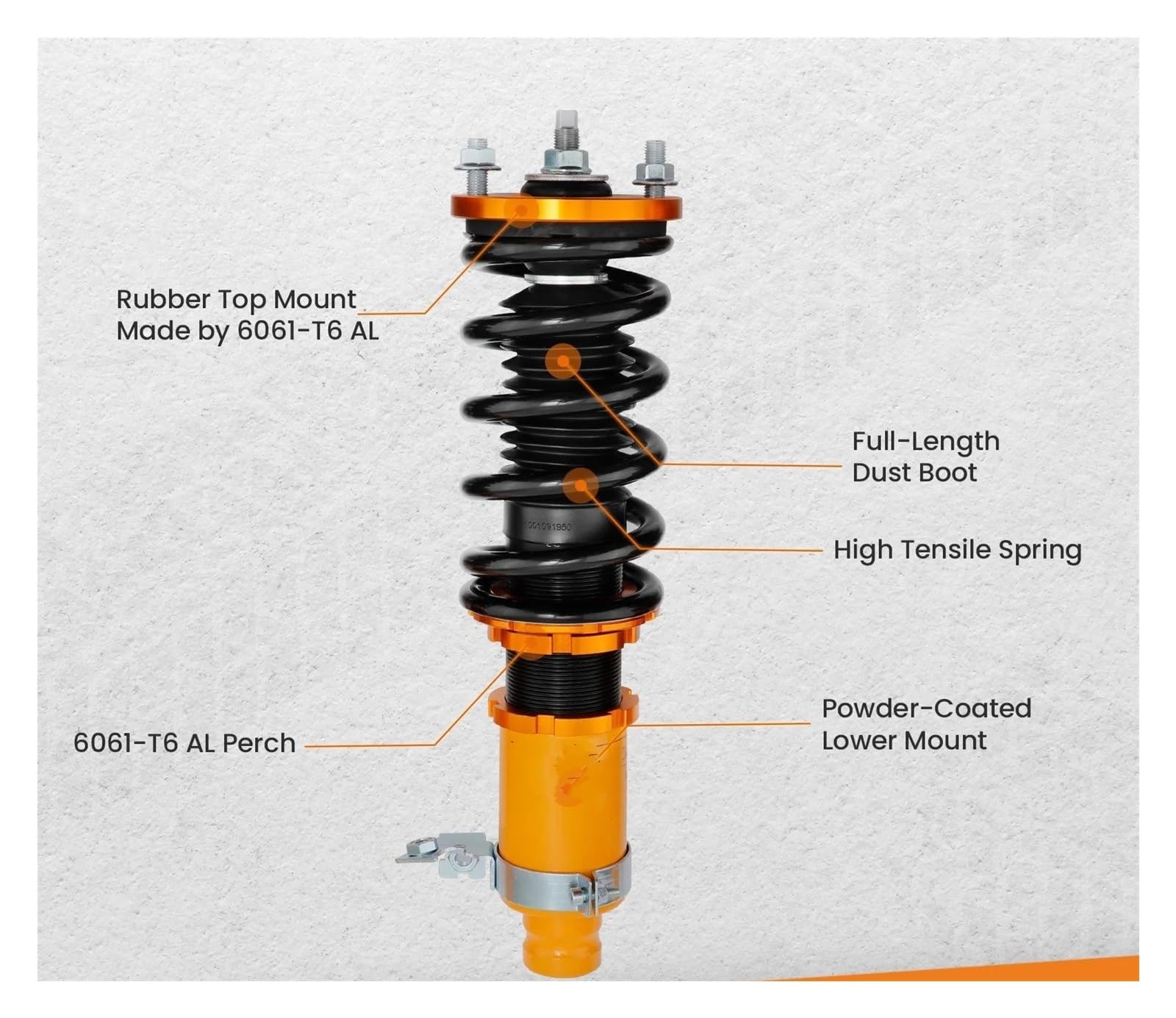 Ammortizzatore Kit Molla Sospensione Coilovers Da 4 Pezzi Per Civic EG EH EJ 1992-1995 Per CR-X Per Sol 1992-1995 Supporto