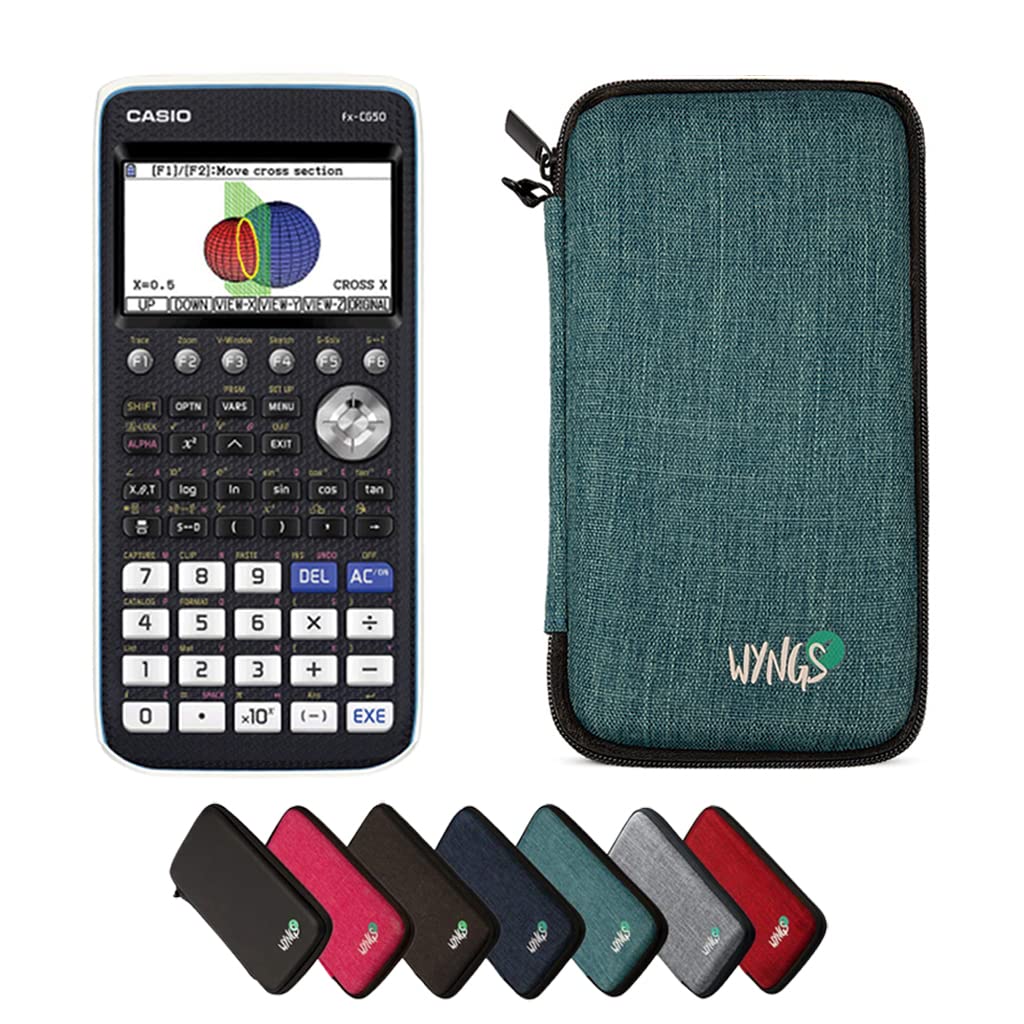 CasioCasio fx-CG50 including a WYNGS protective case in Turquoise - Basic Set