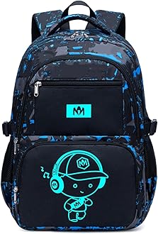 Bluboon Kids Backpack Boys Camo Bookbag Teens Elementary School Bag Daypack Travel Back Pack Middle school