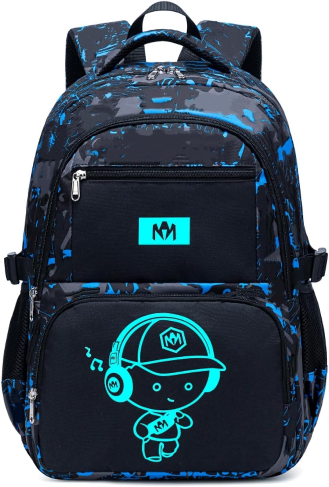 Bluboon Kids Backpack Boys Camo Bookbag Teens Elementary School Bag Daypack Travel Back Pack Middle school (Camo-princekin)