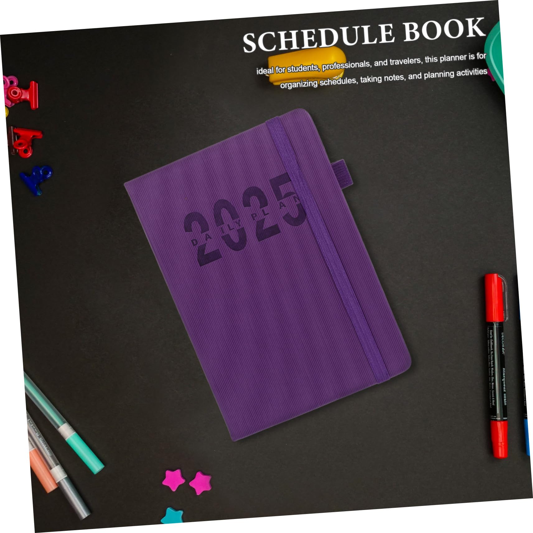 Wochenplaner Mit Monatsübersicht Notizbuch Aus Robustem Pu-leder Und Papier Mit Stifthalter Für Stift Für Studenten Berufstätige Und Reisende Organizer Für Büro Und Schule