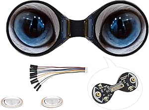 0.71 Inch Double Eye Round LCD Display - Compatible With Raspberry Pi Pico, ESP32, Arduino