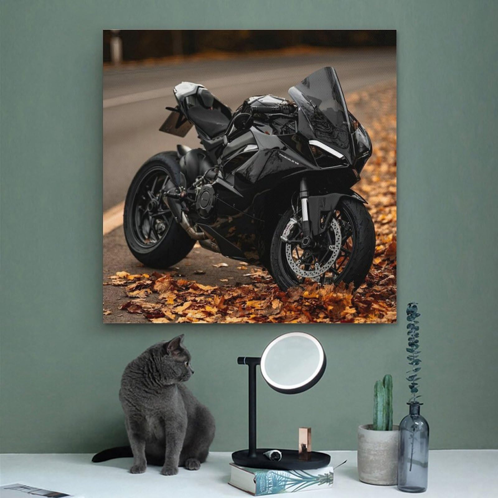Tableau Toile Décoratif Ducati Panigale 1299 - Superbike Moto GP - Impression Sur Canvas - Prêt à Accrocher