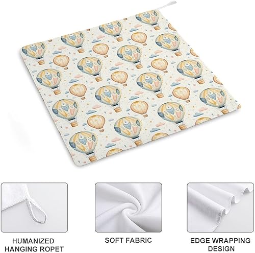 Miniatura 3 de Decorative Hand Towels for Bathroom - Retro Hot Air Balloon A Print Soft Absorbent Small Bath Hand Towels for Kitchen, Farmhouse, Spa, Hotel, Guest