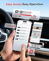 Vista 4 de REDTIGER Cámara de tablero 4K frontal trasera, sensor STARVIS 2, tarjeta gratuita incluida, WiFi de 5.8 GHz, descarga rápida de 20 MB/s, cámara