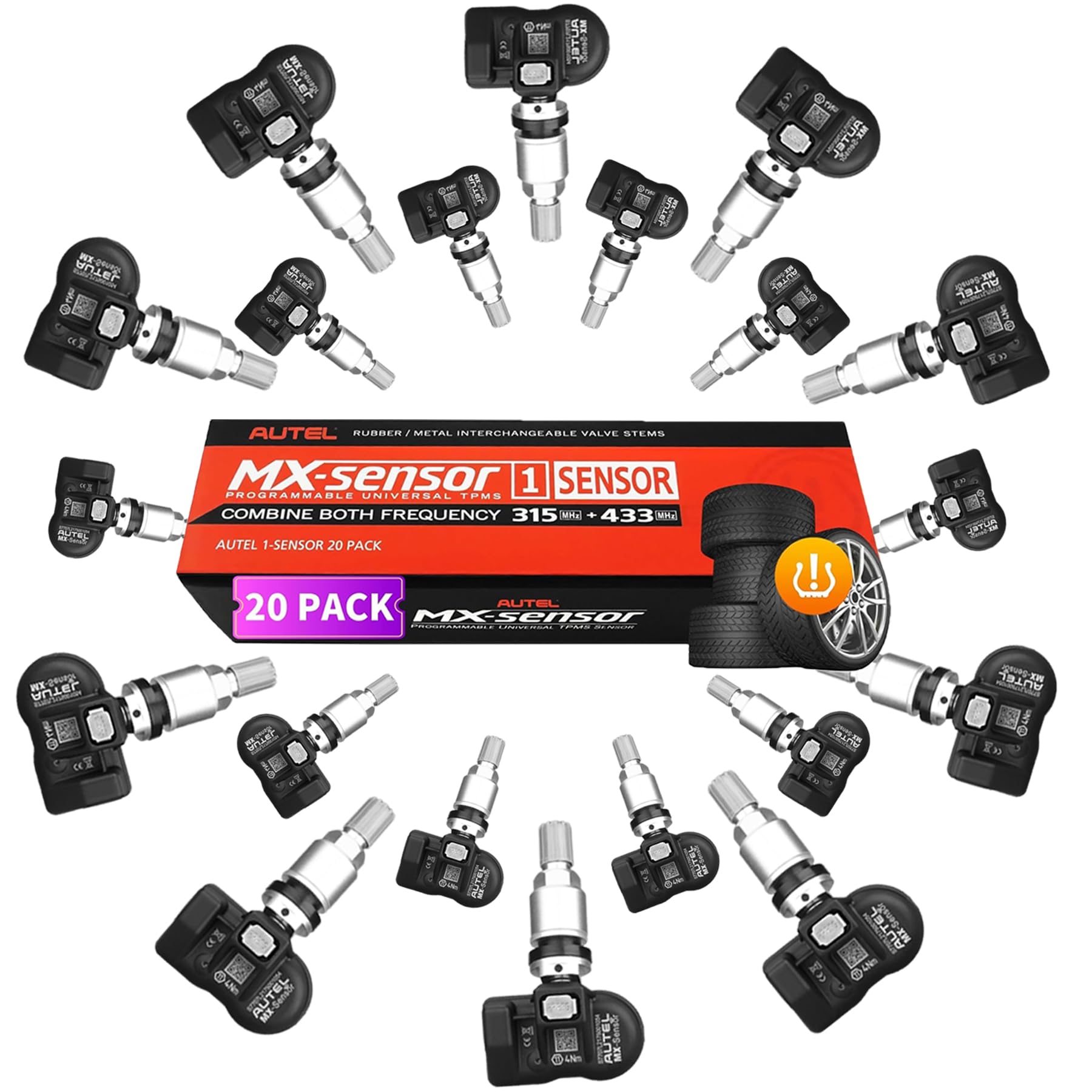 Amazon.com: Autel TPMS Sensors 20pcs MX-Sensor 2in1 315MHz/433MHz