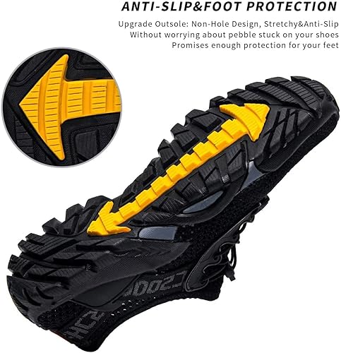 Miniatura 5 de SOBASO Zapatos de agua para mujeres y hombres, secado rápido, para natación, playa, zapatos acuáticos para deportes acuáticos, buceo, senderismo,